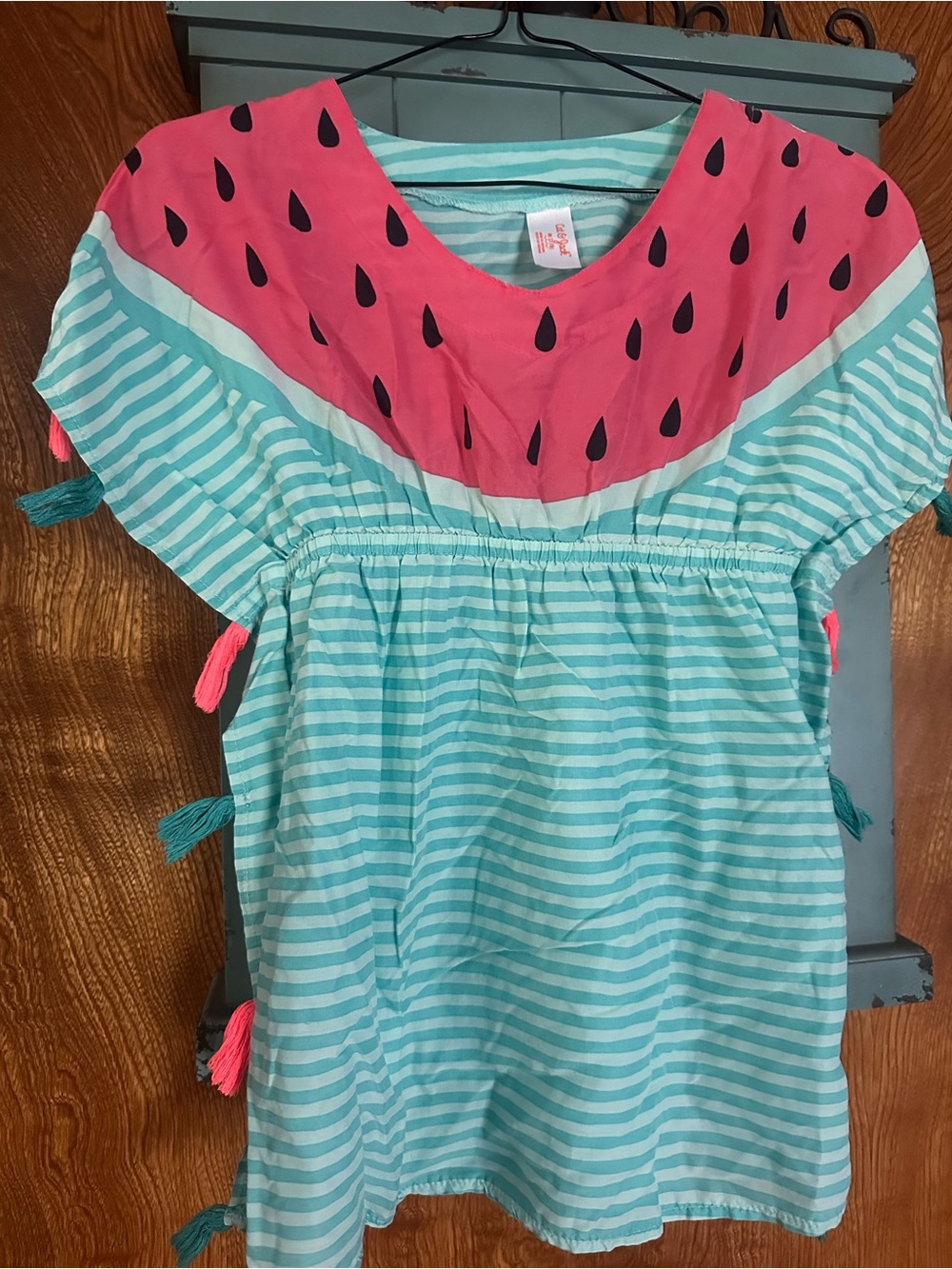 Cat & Jack Pink and Aqua Watermelon Print Dress